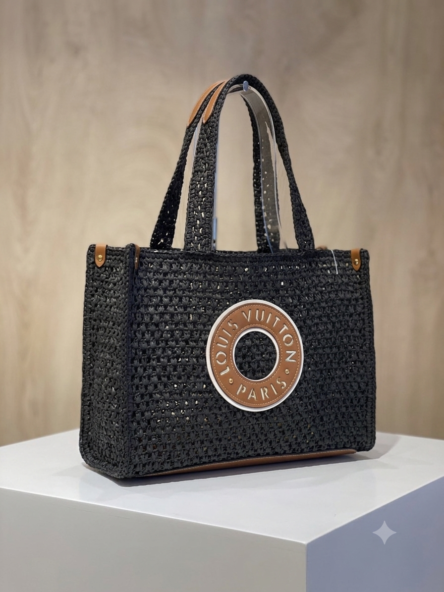 LV raffia bag