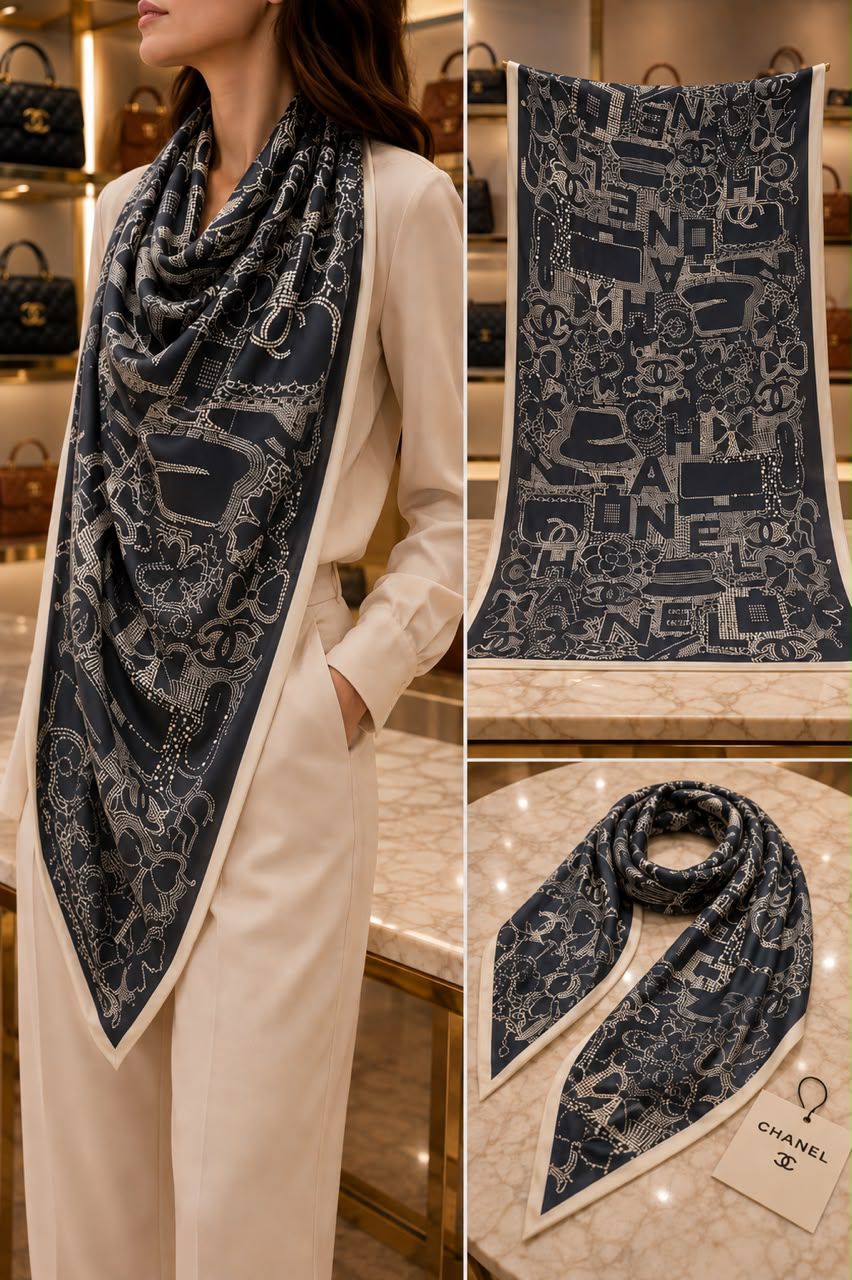 Chanel Scarf Silk