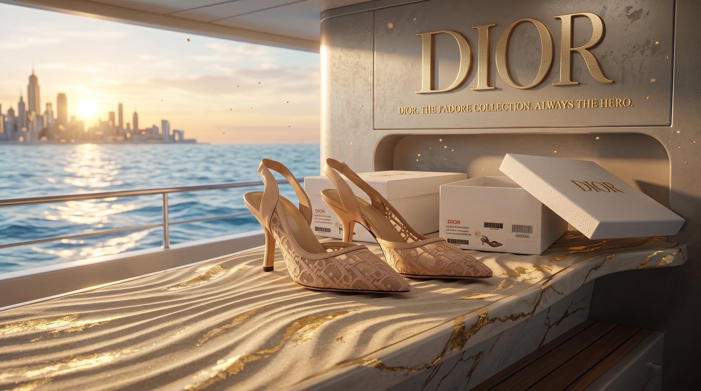 Dior Monogram Slingback Pumps