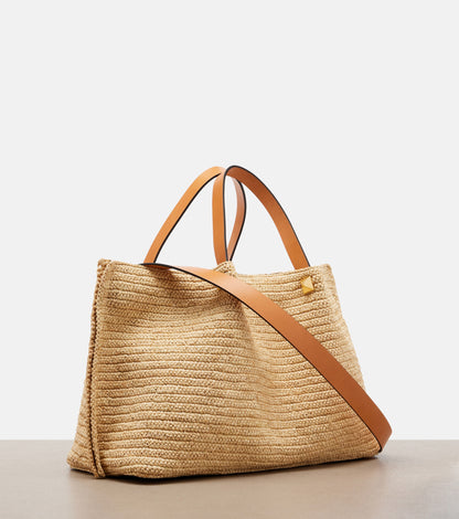Valentino Garavani Medium Straw Summer Tote