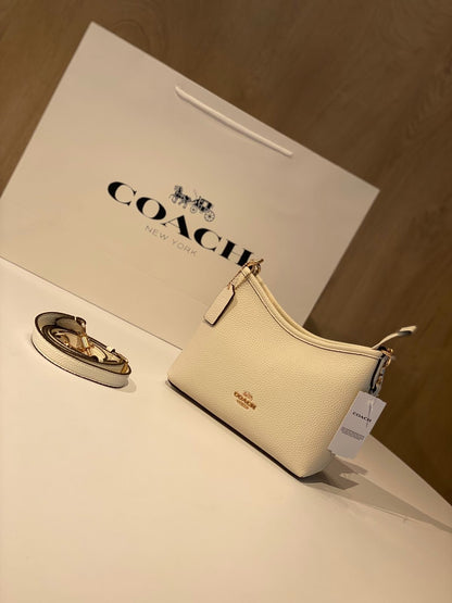 COACH Pebbled Leather Swinger 20 Shoulder Bag