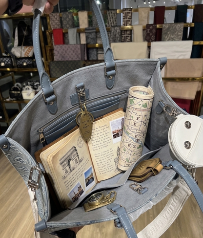 Louis Vuitton OnTheGo MM in Monogram Denim