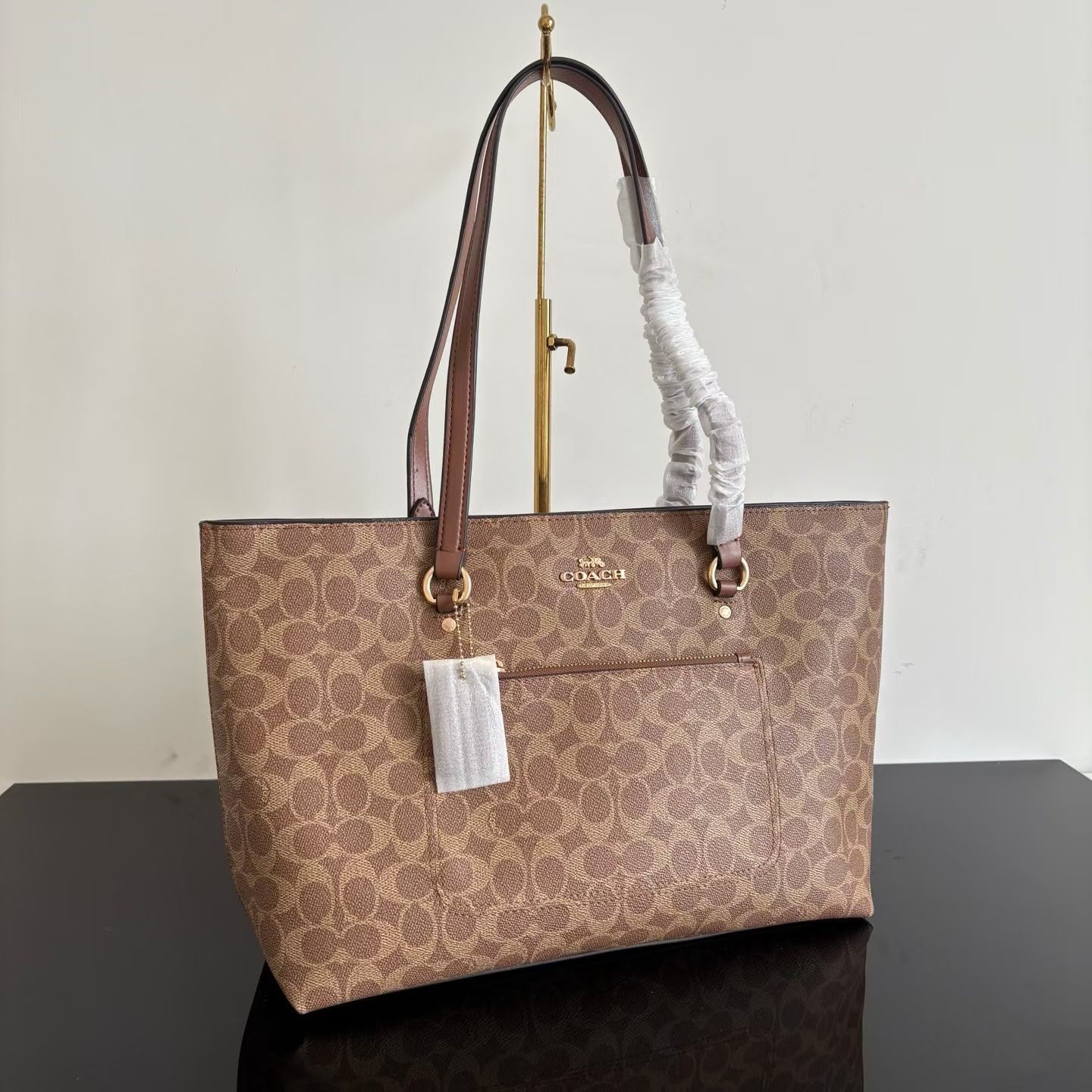 COACH Signature Canvas Gallery Tote Bag
