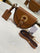 LOVE MOSCHINO Tan Saddle Crossbody Bag