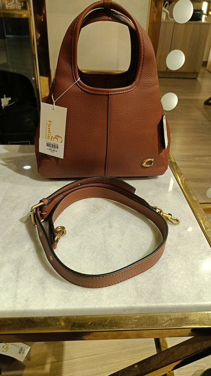 COACH Pebbled Leather Lana 2 Top-Handle Shoulder Bag