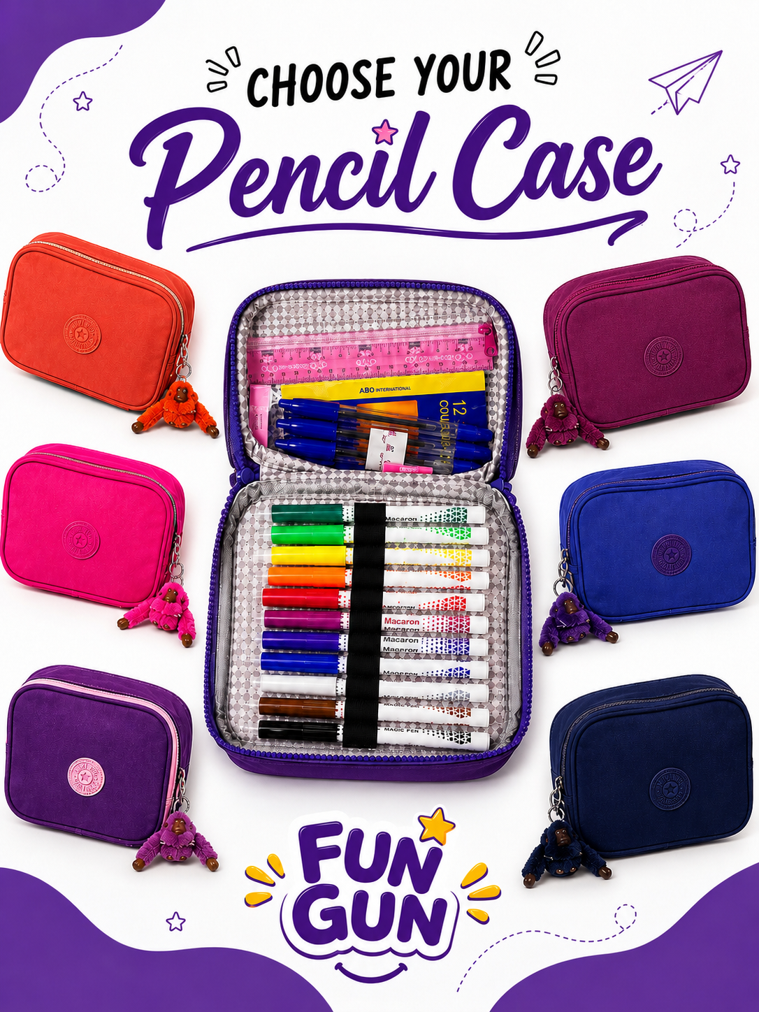 Kipling VIP 2-Piece Set - Backpack + Large Pencil Case