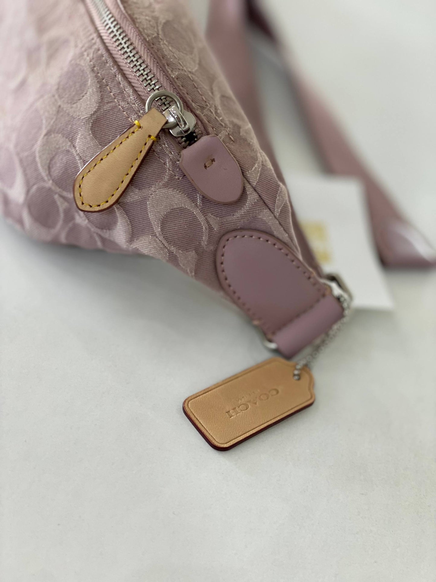COACH - Charter Logo-Jacquard Denim Belt Bag