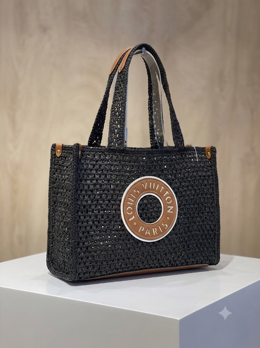 LV raffia bag