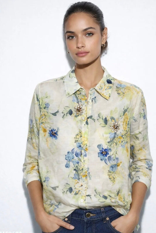Shirt(Light Cotton/Linen-blend)