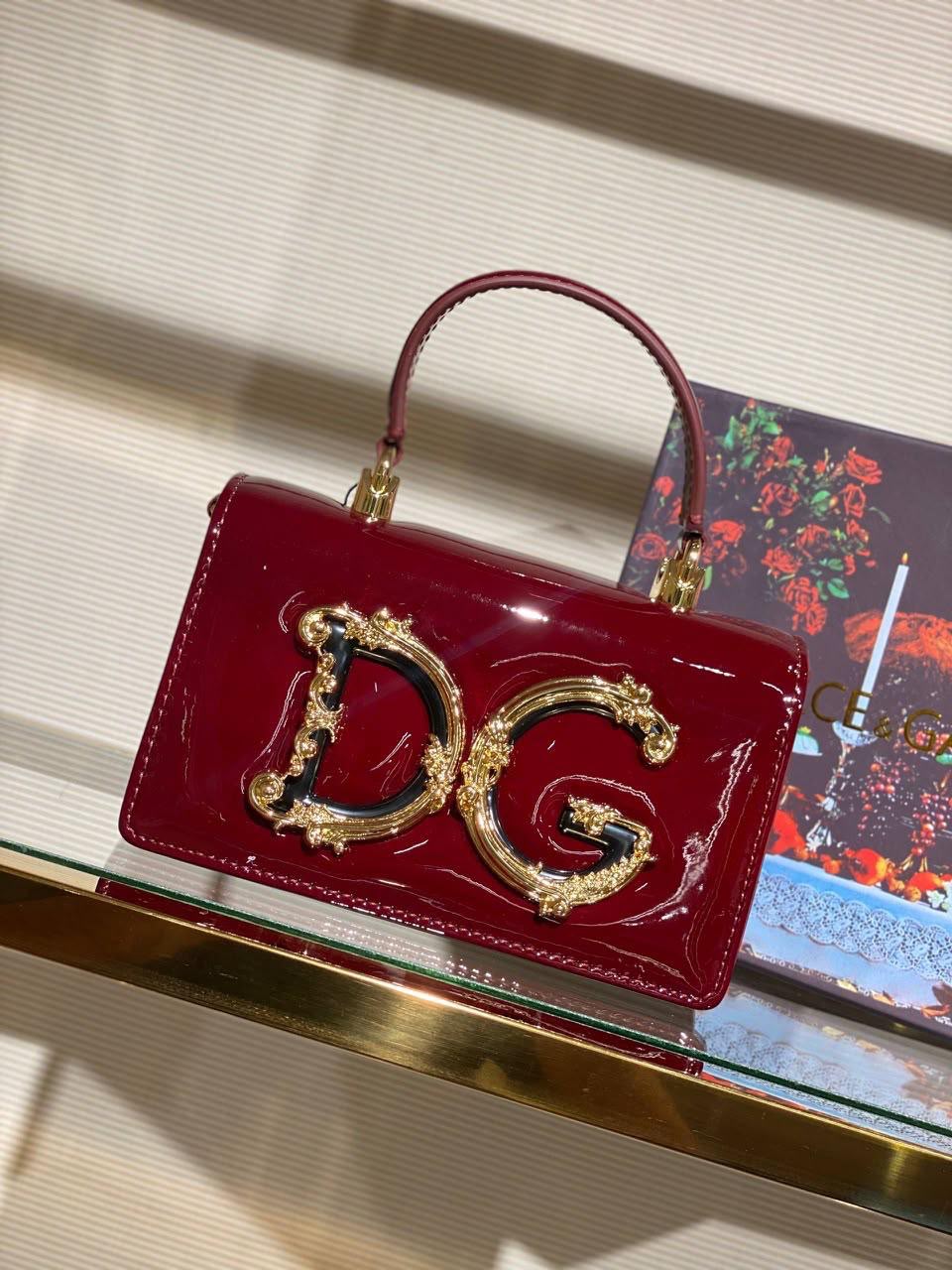 Metallic Dolce & Gabbana DG Girls phone/crossbody bag