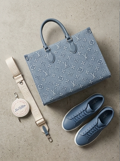 Louis Vuitton OnTheGo MM in Monogram Denim