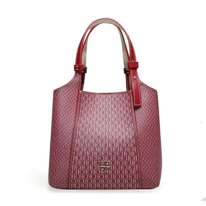 CHCH monogram-pattern bucket bag