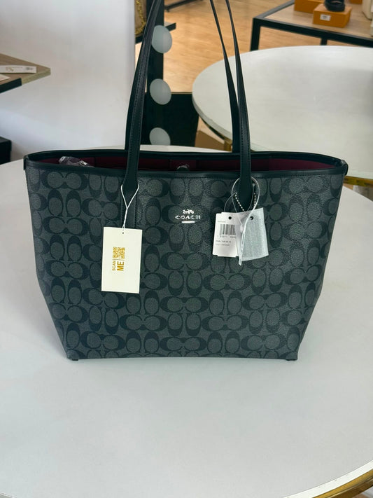 COACH Signature Canvas City Tote Bag