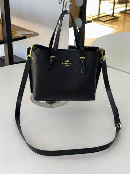 COACH Pebbled Leather Zip-Top Mollie Tote