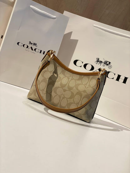 COACH Pebbled Leather Swinger 20 Shoulder Bag
