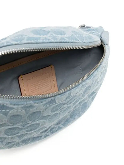 COACH - Charter Logo-Jacquard Denim Belt Bag
