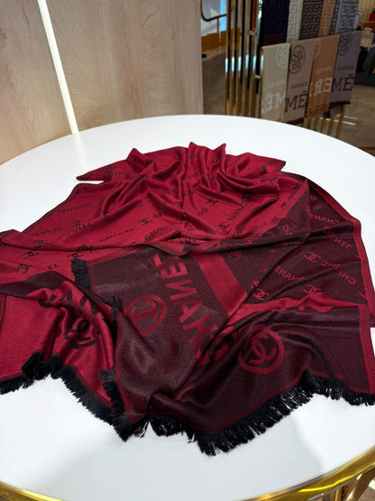 Chanel scarf double face