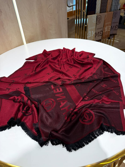 Chanel scarf double face