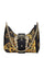 VERSACE WOMEN Logo Buckle Baroque Shoulder Bag Black