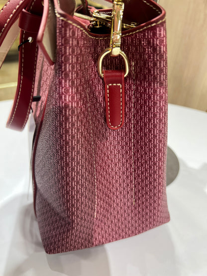 CHCH monogram-pattern bucket bag