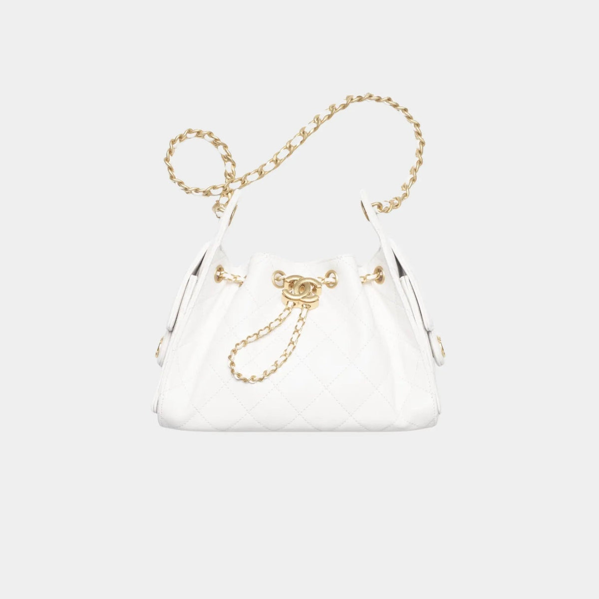 Chanel 25 Mini Handbag in Grained Calfskin & Gold-Tone Metal