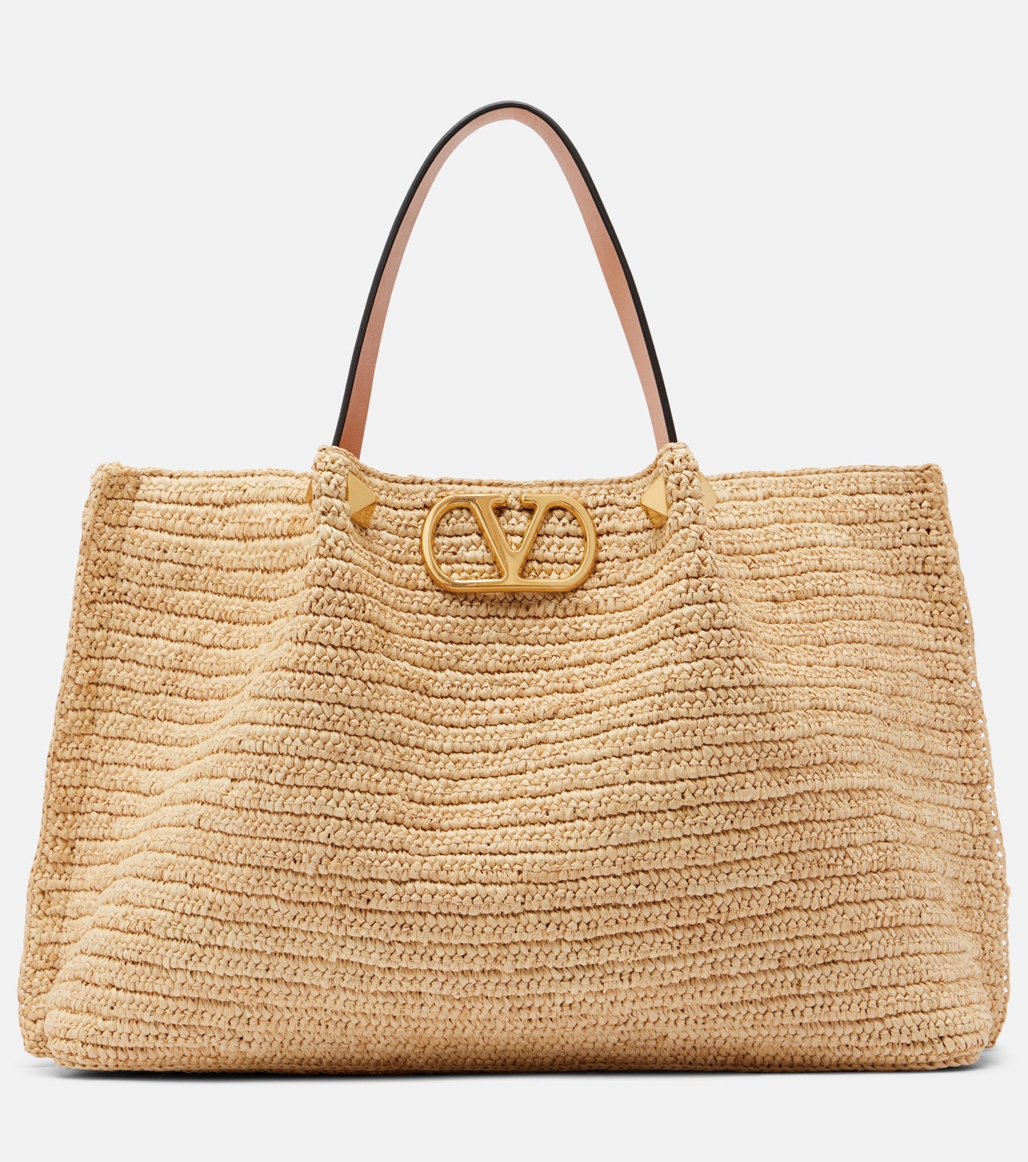 Valentino Garavani Medium Straw Summer Tote
