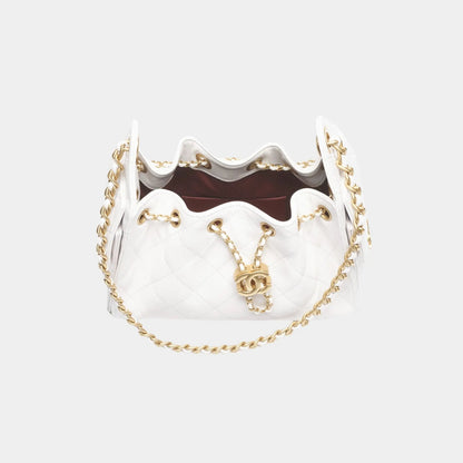 Chanel 25 Mini Handbag in Grained Calfskin & Gold-Tone Metal