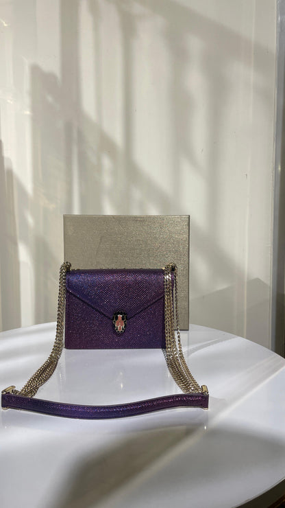 Bvlgari Serpenti Forever Metallic Crossbody Bag