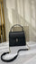 Bvlgari Serpenti Forever Black Ostrich Leather Top Handle Bag