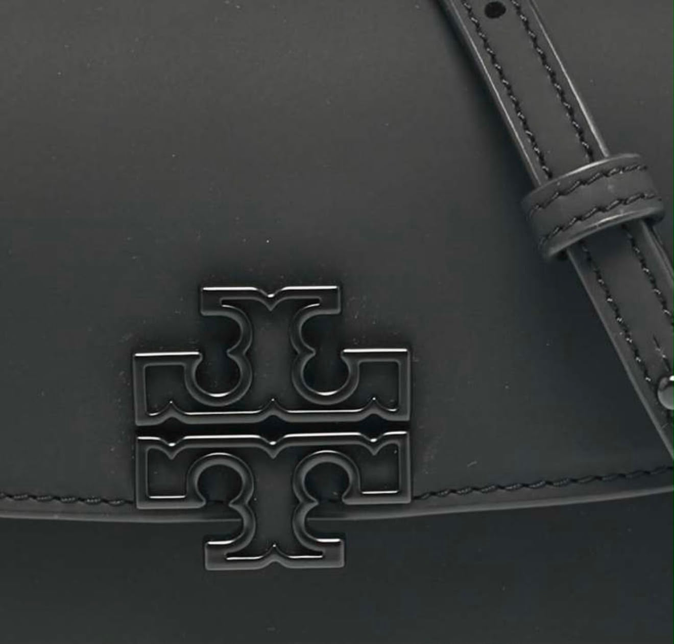 TORY BURCH Matte Black Eleanor Mini Top Handle Bag
