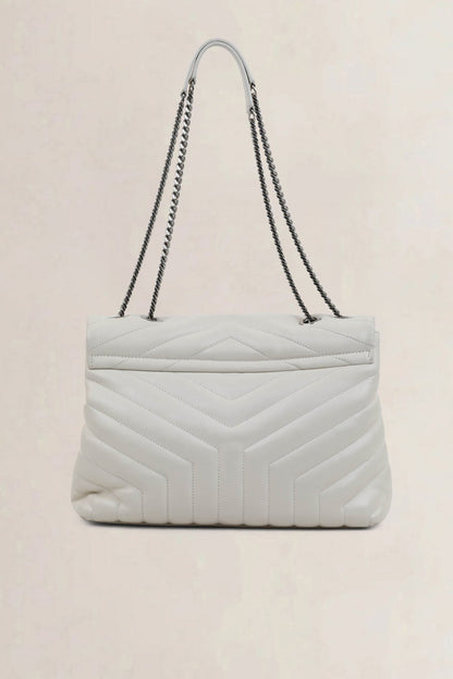YSL
White Loulou Medium Crossbody Bag
