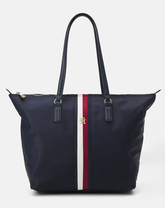 TOMMY HILFIGER Stripe Tote – Navy