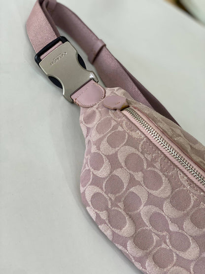 COACH - Charter Logo-Jacquard Denim Belt Bag