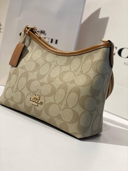 COACH Pebbled Leather Swinger 20 Shoulder Bag