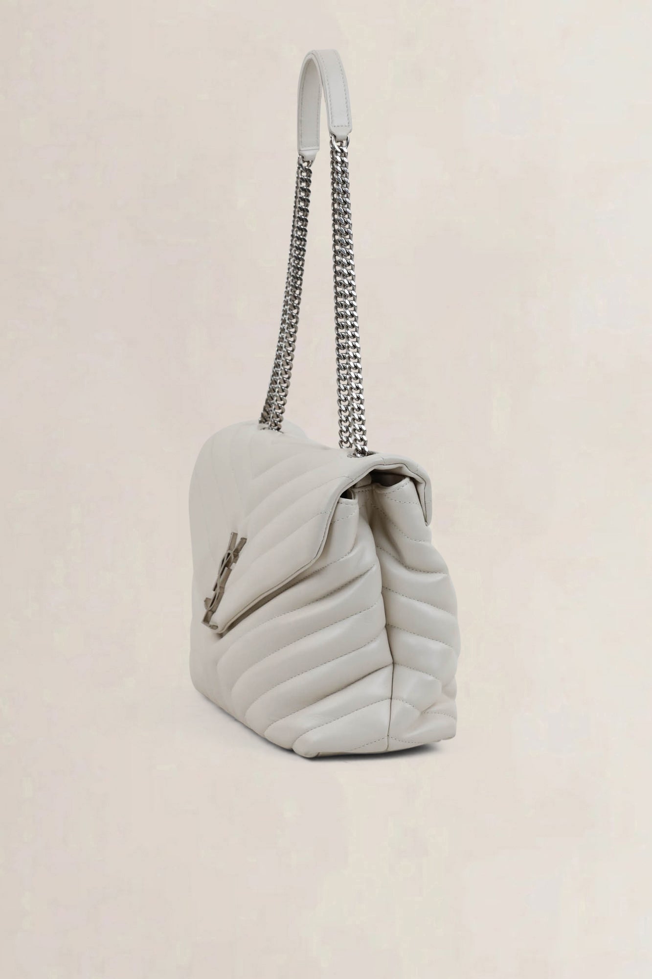 YSL
White Loulou Medium Crossbody Bag