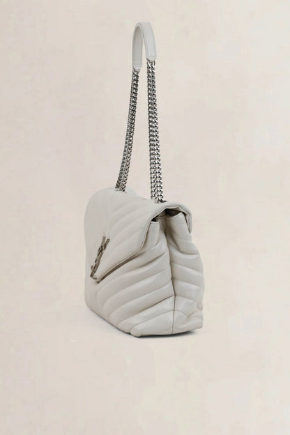 YSL
White Loulou Medium Crossbody Bag
