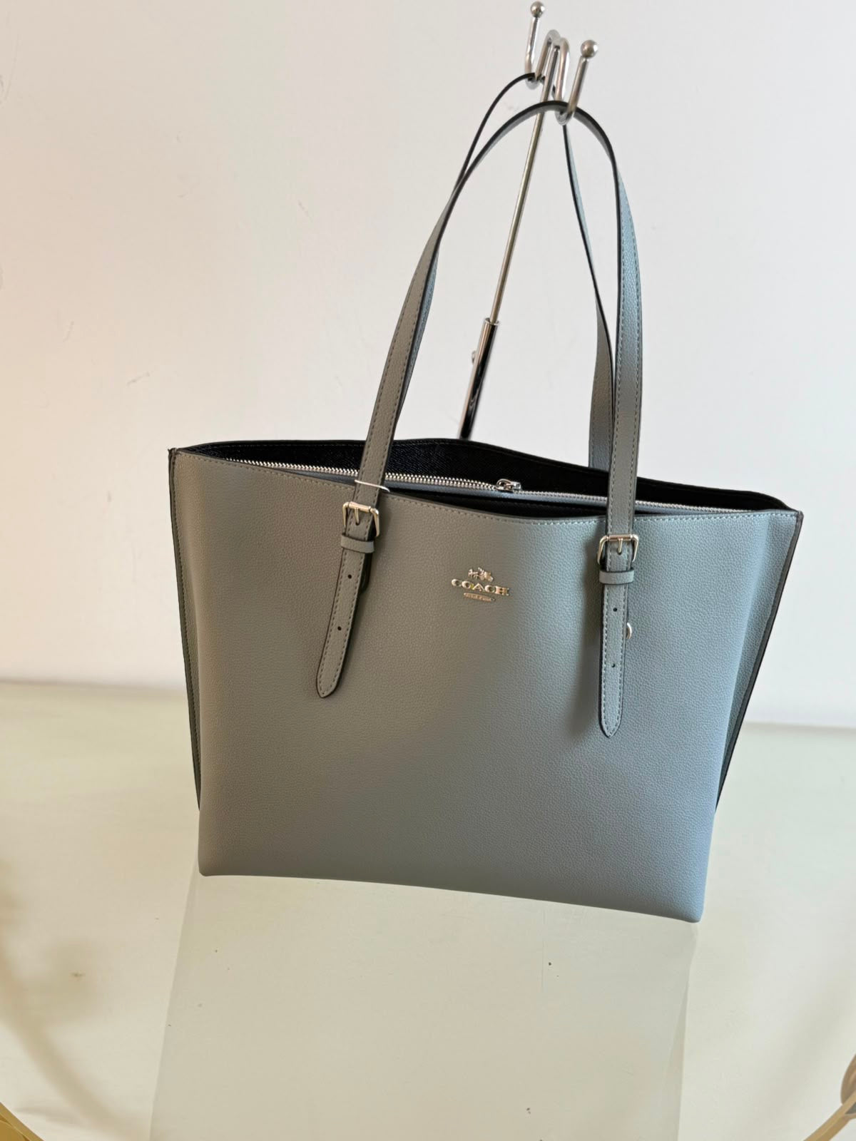 COACH Signature Canvas Zip-Top Tote Bag
