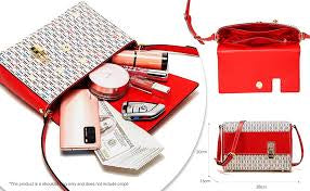 MWTS CHCH Letter Print Shoulder Bag Crossbody Bag