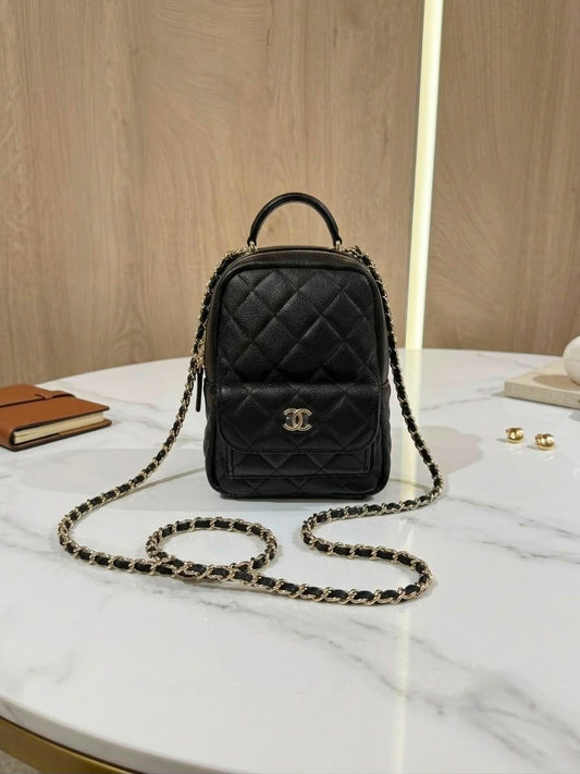 Chanel Quilted Caviar Backpack