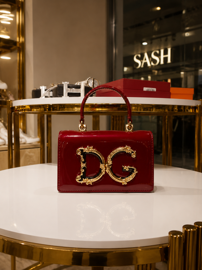 Metallic Dolce & Gabbana DG Girls phone/crossbody bag