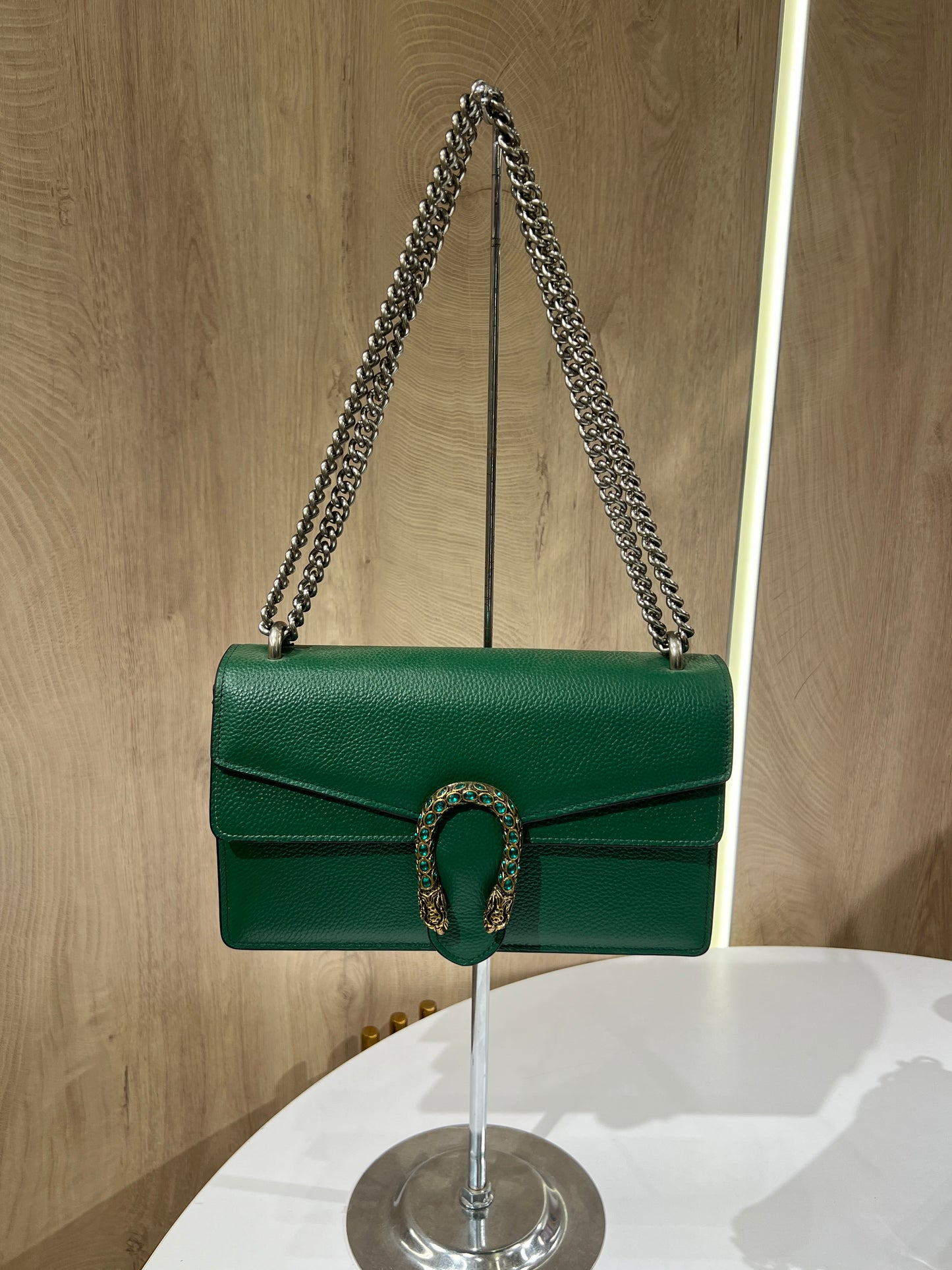 GUCCI
Green Leather Dionysus Small Shoulder Bag