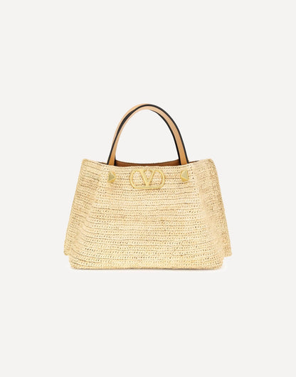 Valentino Garavani Medium Straw Summer Tote