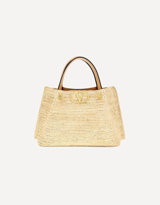 Valentino Garavani Medium Straw Summer Tote