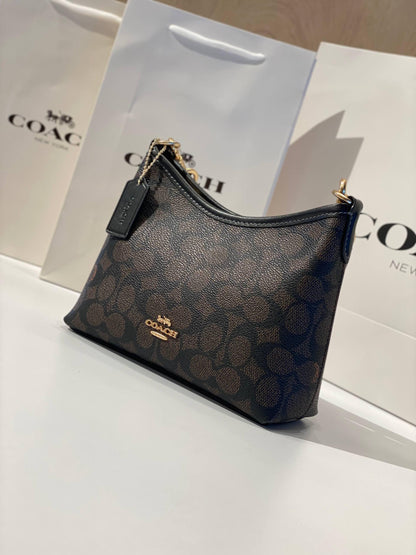 COACH Pebbled Leather Swinger 20 Shoulder Bag