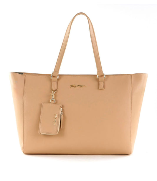 TOMMY HILFIGER Tote with Pouch – Beige