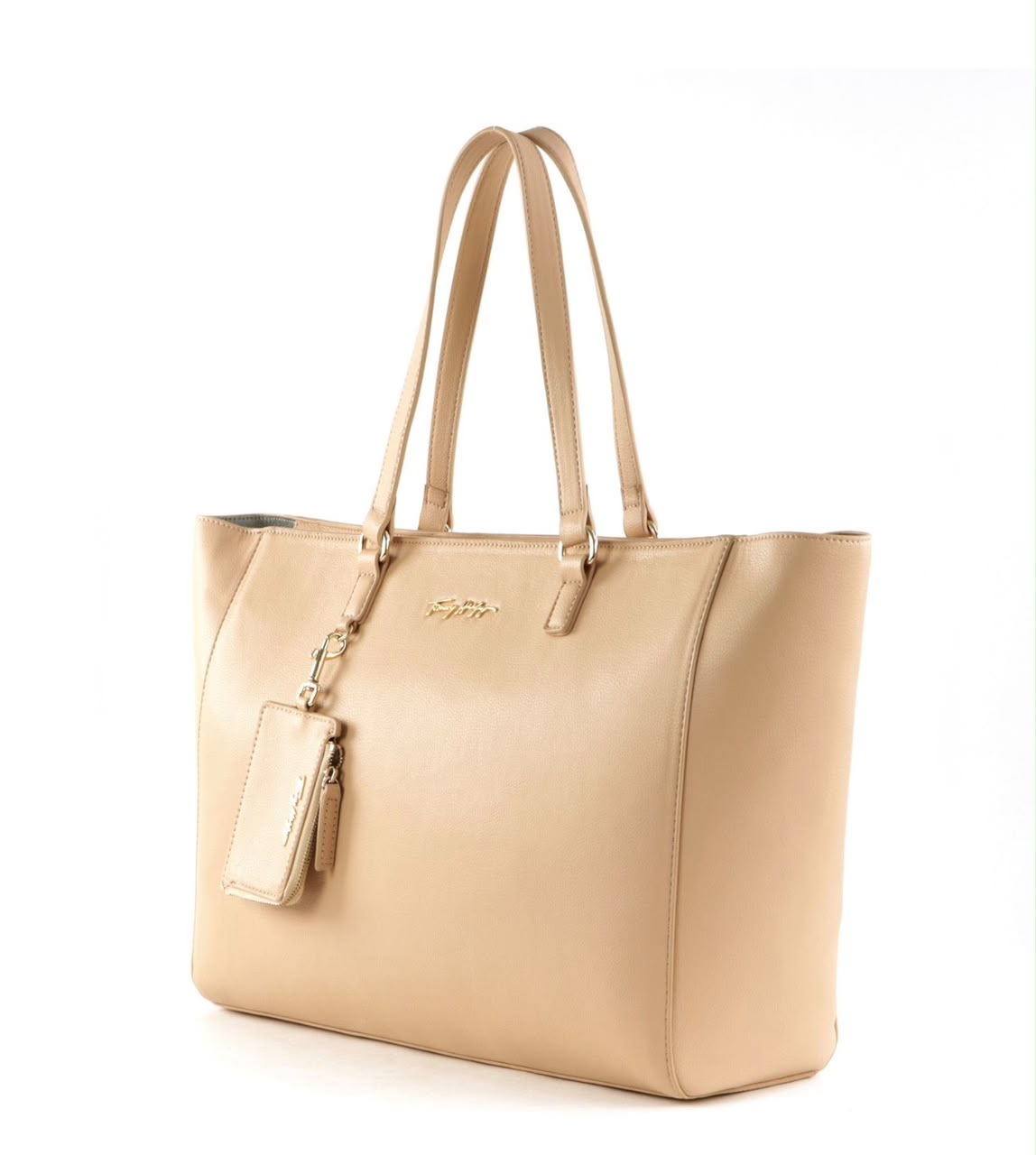 TOMMY HILFIGER Tote with Pouch – Beige