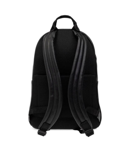 VERSACE JEANS COUTURE Black Logo Leather Backpack