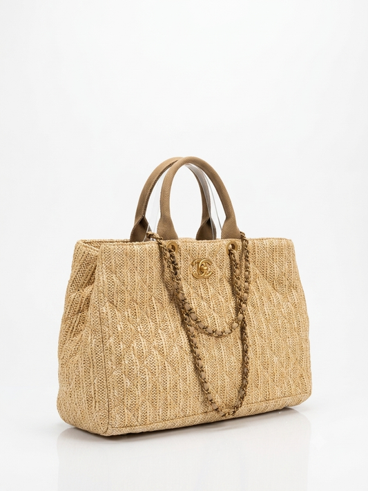 Chanel raffia bag
