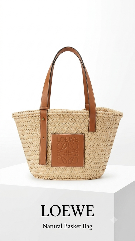 Loewe basket hard straw