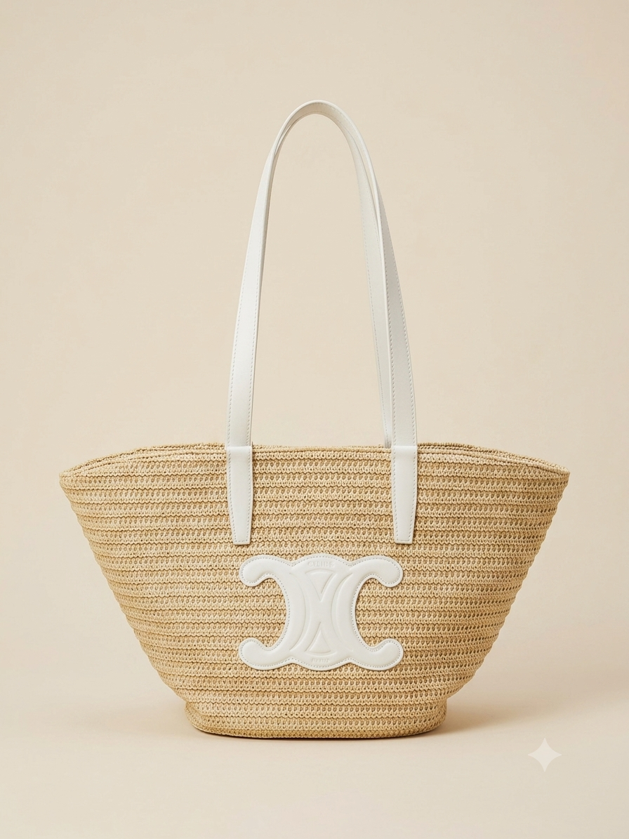 Celine straw bag
